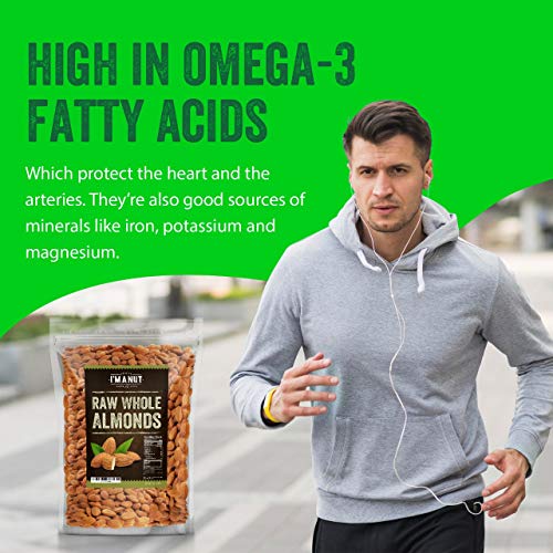 Natural 3lb Whole Almond Tested Gluten & Peanut Free