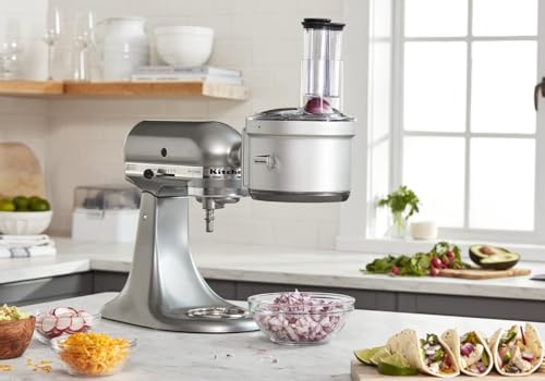 KitchenAid KSM2FPA Food Processor Attachment, Dicing Kit, Silver