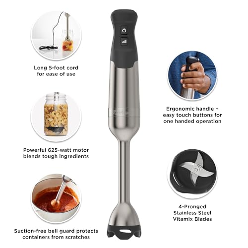 Vitamix Immersion Blender, Stainless Steel, 18 inches