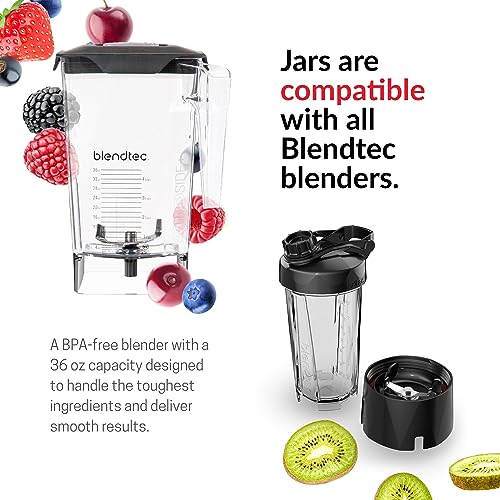 Blendtec Professional 800 - Blender with WildSide+ Jar (90 oz) for Smoothies & Frozen Drinks - Quietest Professional-Grade Power - 11-Speed Touch Slider - Easy to Clean - Black