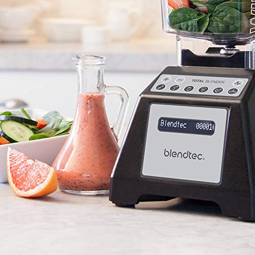 Blendtec Total Classic Original Blender - WildSide+ Jar (90 oz) - Professional-Grade Power - 6 Pre-programmed Cycles - 10-speeds - Black