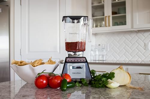 Blendtec Total Classic Original Blender - WildSide+ Jar (90 oz) - Professional-Grade Power - 6 Pre-programmed Cycles - 10-speeds - Black