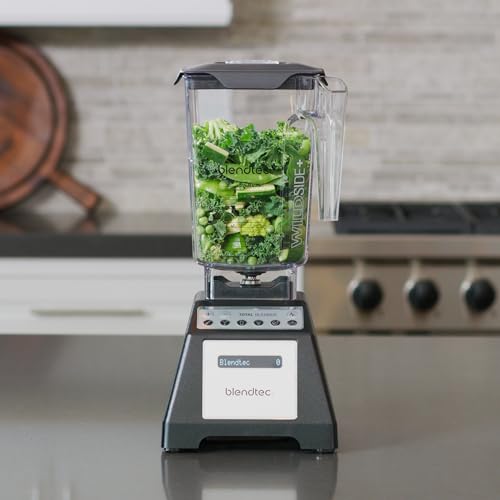 Blendtec Total Classic Original Blender - WildSide+ Jar (90 oz) - Professional-Grade Power - 6 Pre-programmed Cycles - 10-speeds - Black