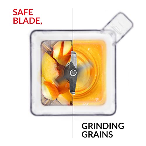 Blendtec 75 oz FourSide Jar - Four-Sided Blender Jar Compatible with Most Blendtec Blenders - 32 oz Blending Capacity - Clear