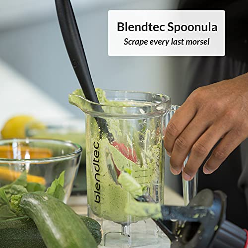 Blendtec Classic 575 Blender wtih WildSide+ Jar (96 oz) and Spoonula Spatula Bundle, Professional-Grade Power, Self-Cleaning, 4 Pre-Programmed Cycles, 5-Speeds, White