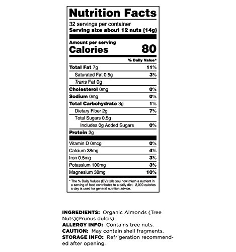 Organic Sproutable Almonds, 1 Pound