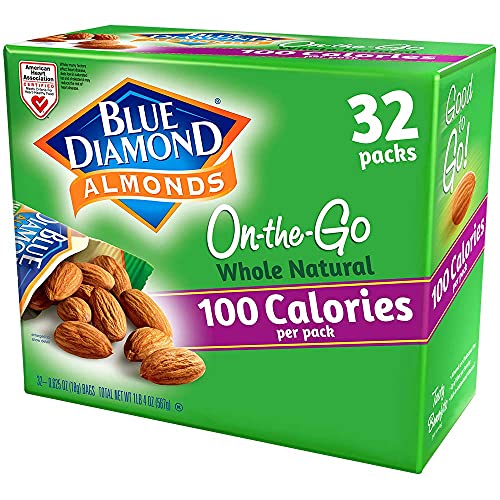 Whole Natural Raw Almonds in 100 Calorie Travel Bags