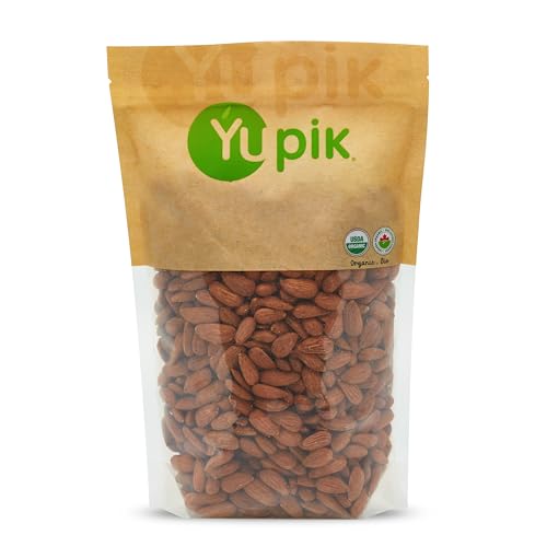 Yupik Organic Raw European Almonds, 2.2 lb, Non-Gmo