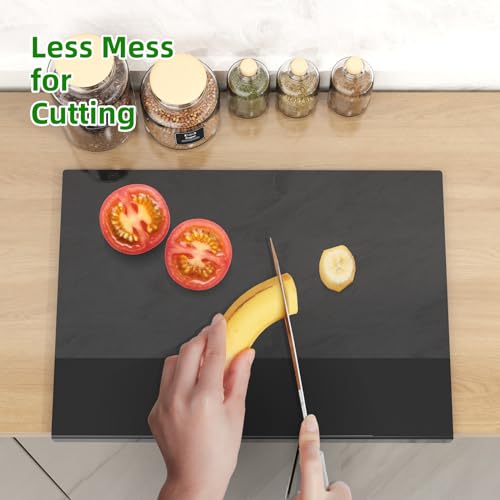 Acrylic Cutting Board with Counter Lip | 60% Thicker & Durable | BPA-Free & Food-Safe Kitchen Tool | Perfect for Protecting Countertops | Versatile & Easy to Clean | Ideal for Home & Professional Use