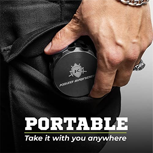 Kozo Spice Grinder (Black, 2.5”)