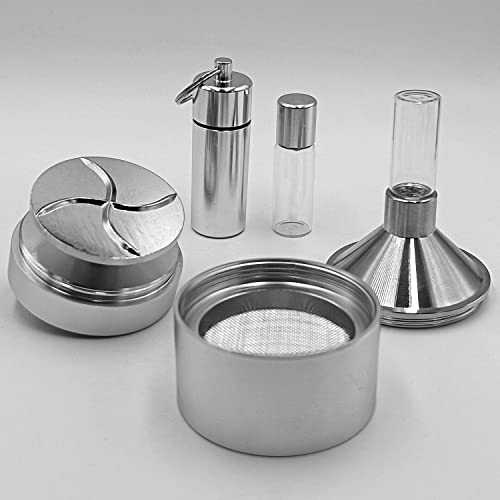 Kitchen Spice Grinder【Superfine Grinding】Pepper Grinder Set, Silver1