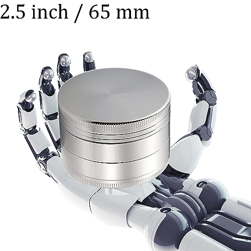 Grinder - 2.5inches For Spice Grinder, Etc （ silvery）
