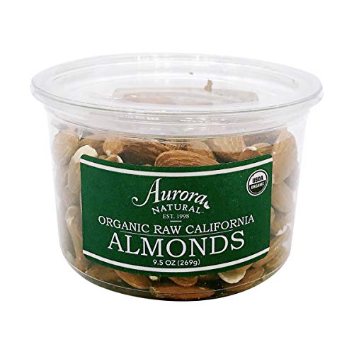 Organic Raw Almonds by Aurora Products, 9.5 oz