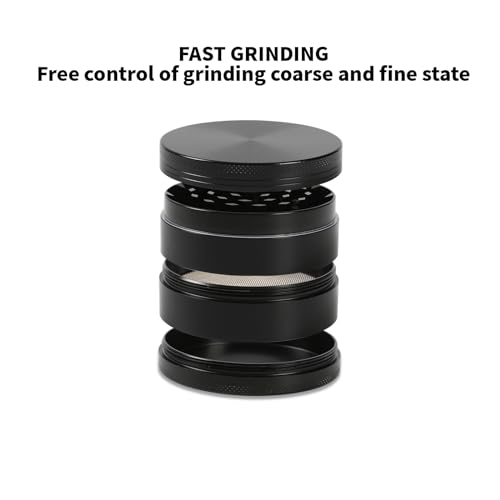 Sumye Hand Spice Grinder 2.5 Inch Zinc Alloy Black