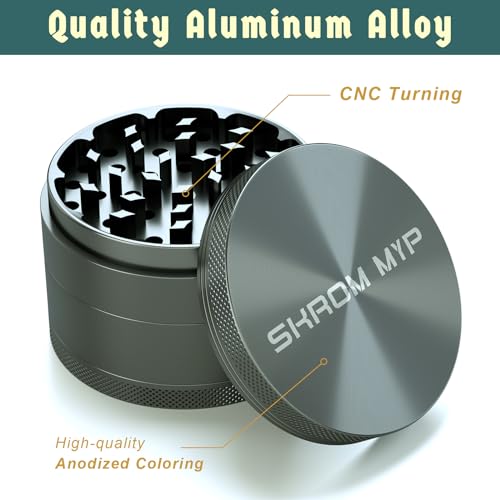Spice Grinder for Manual Aluminum 3.0" Grey