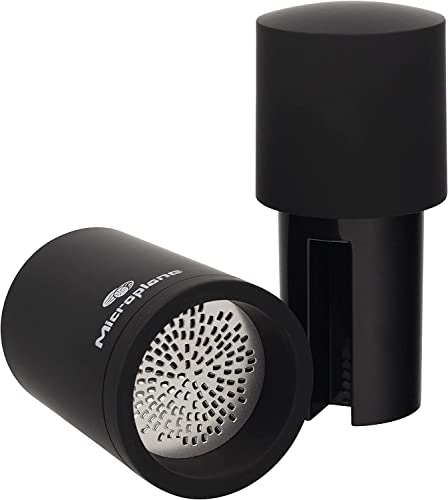 Microplane Manual Spice Mill - Cinnamon Grinder and Nutmeg Grater (Black)