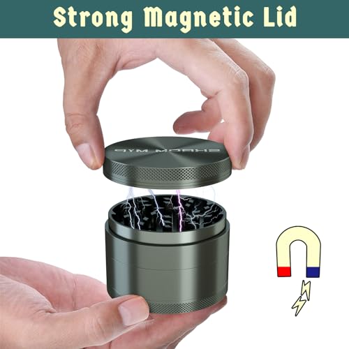 Spice Grinder for Manual Aluminum 3.0" Grey