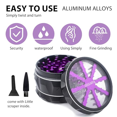 Grinder, 2.5 Inch Grinder, Aluminium Alloy Manual Grinder