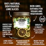 Dehydrated Dried Lime Slices | 100% Natural | 4.9 oz
