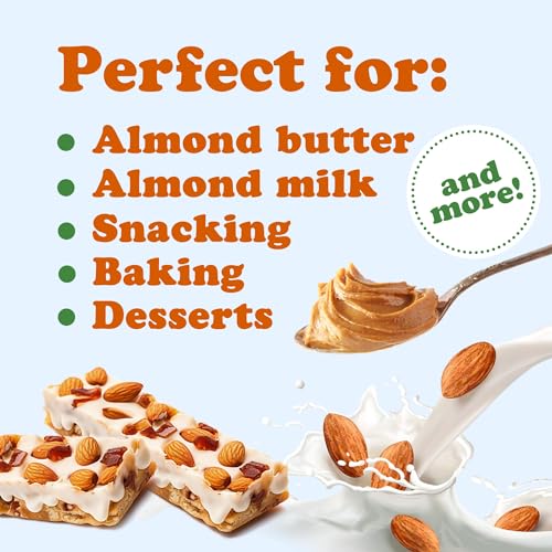 Organic California Almonds 5 lbs - Whole, Unsalted, Unroasted