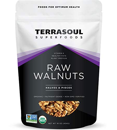Terrasoul Superfoods Organic Raw Walnuts - Chandler Variety