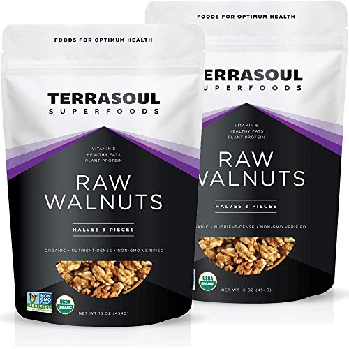 Organic Raw Chandler Walnuts, Terrasoul Superfoods, 2 Lbs