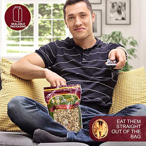 California Raw Walnuts- 4lb Bag, No Shell, Unsalted