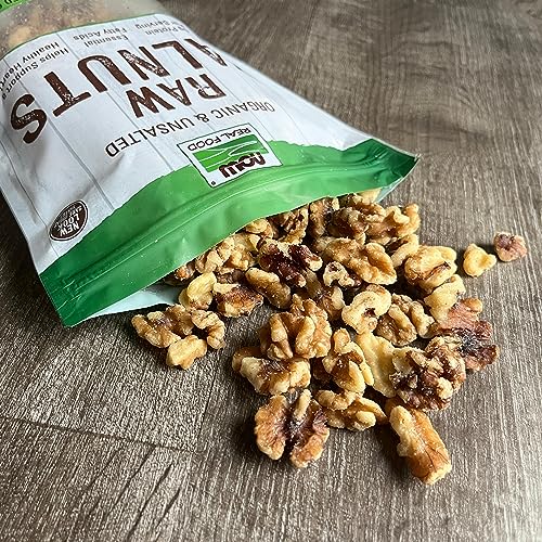 Organic Raw Walnuts, Halves & Pieces, Non-GMO, 12oz