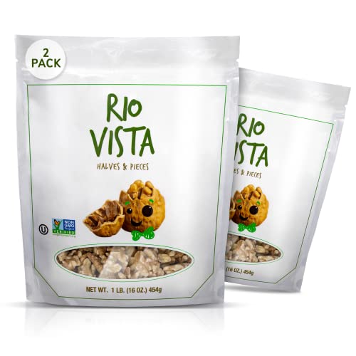 California Grown Raw Walnut Halves & Pieces (2LBS)