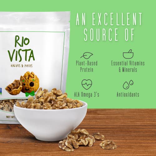 California Grown Raw Walnut Halves & Pieces (2LBS)