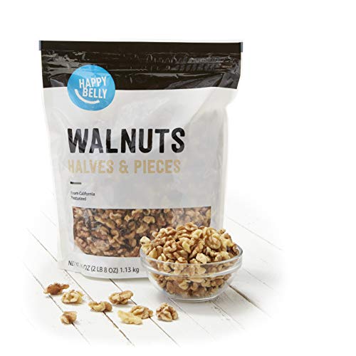 Happy Belly California Walnuts Halves and Pieces, 40oz