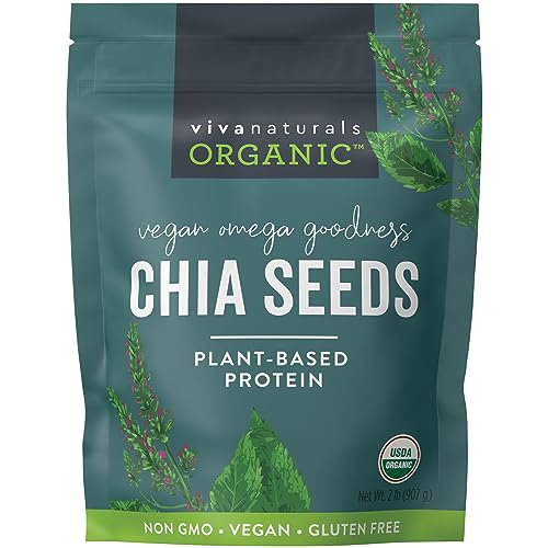 Organic Black Chia Seeds - Plant-Based Omega-3, Vegan