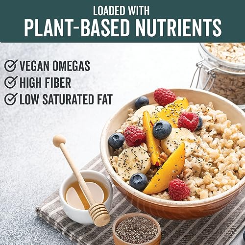 Organic Black Chia Seeds - Plant-Based Omega-3, Vegan