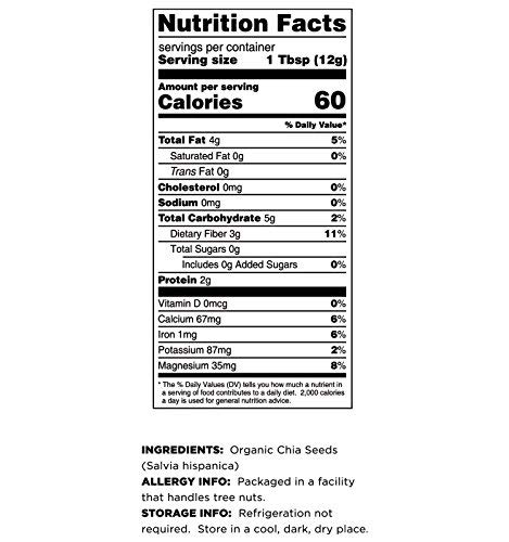 Terrasoul Superfoods Organic Black Chia Seeds, 2.5 lbs