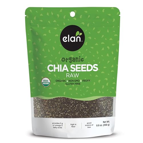 Elan Organic Chia Seeds, 8.8 oz, Raw Superfood