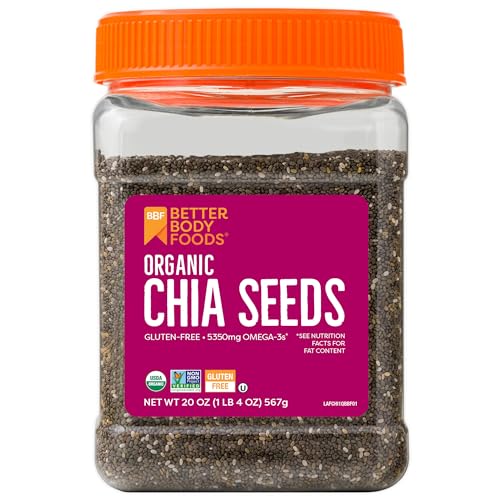 Organic Chia Seeds with Omega-3, Non-GMO, Gluten-Free