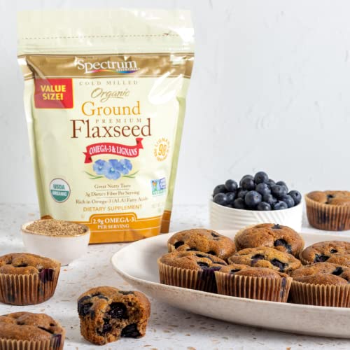 Organic Ground Premium Flaxseed, 24 Oz by Spectrum Essentials