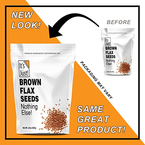 Organic Brown Flax Seeds, Whole, High Fiber, Omega-3