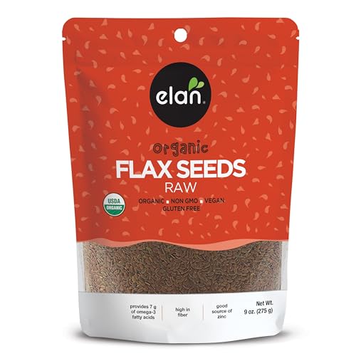 Elan Organic Flax Seed, 9.7 oz, Whole Seeds