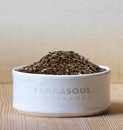 Organic Brown Flax Seeds, Terrasoul Superfoods, 2lb