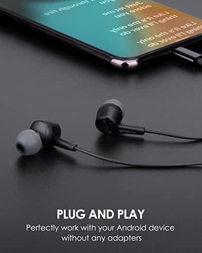 PALOVUE USB Type C Earphones with Mic & Volume Control