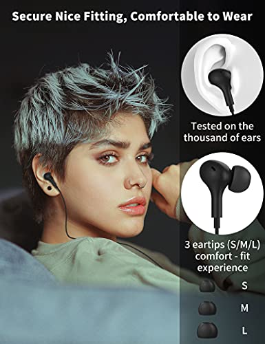 TITACUTE USB-C Earbuds with Mic & Volume Control