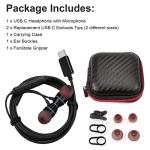 Magnetic USB-C Earphones with Mic & Noise Canceling