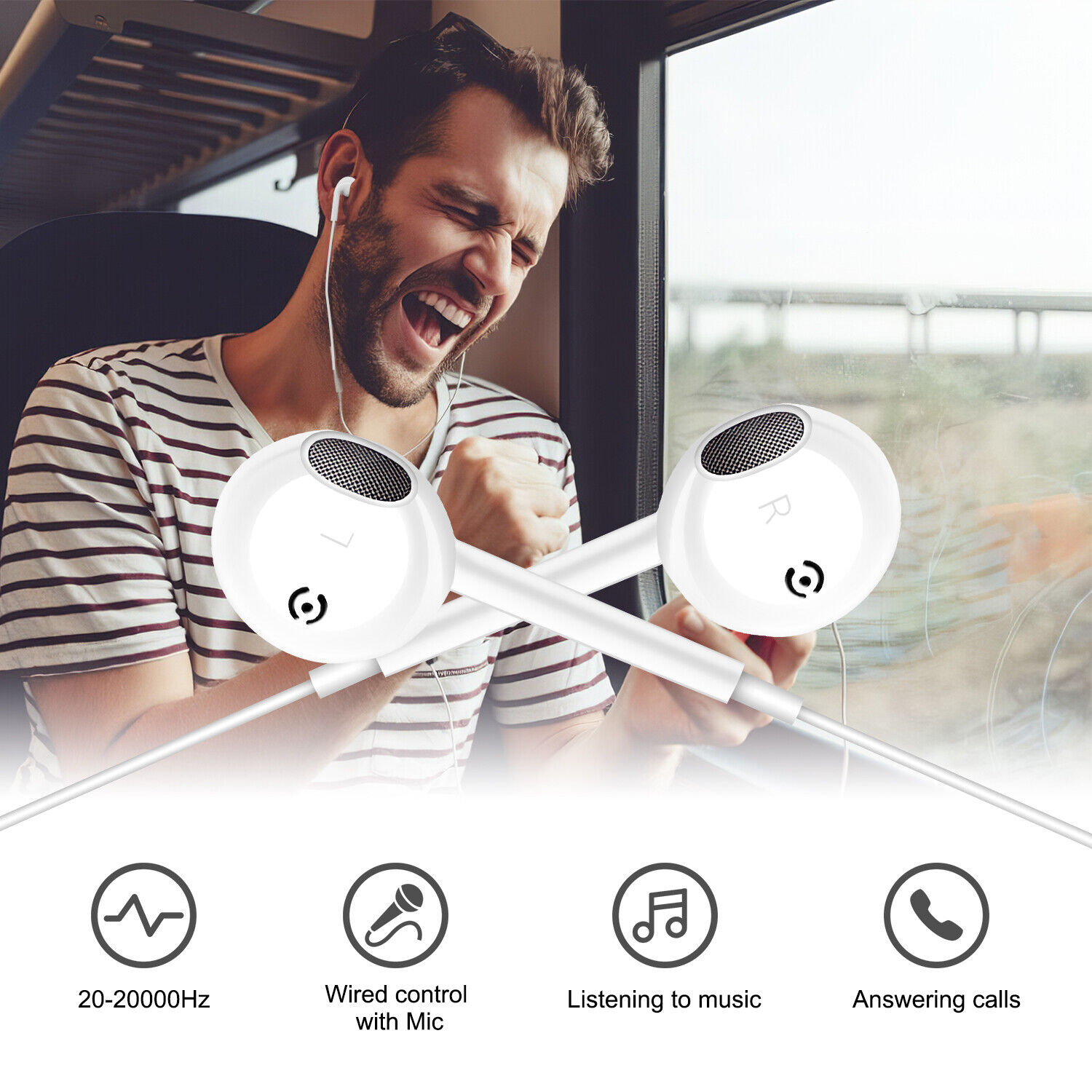 USB-C Earbuds for Samsung S21 Ultra