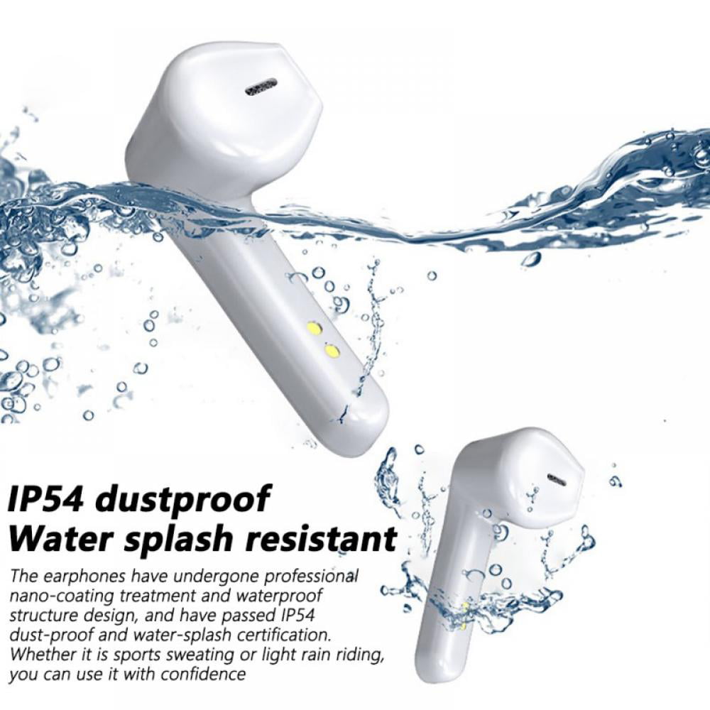 Wireless Earbuds with USB-C Charging and LED Display