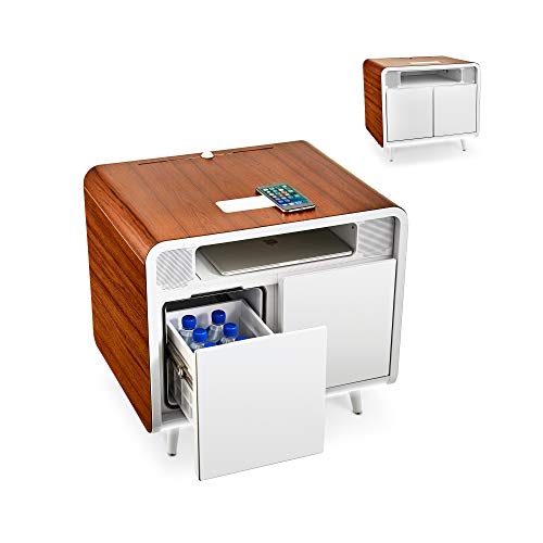 Smart Nightstand Table with USB-C and Wireless Charging