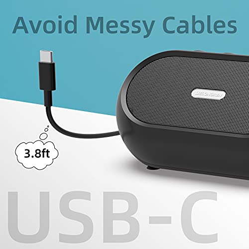 High-Quality USB-C Computer Speakers with Rich Bass