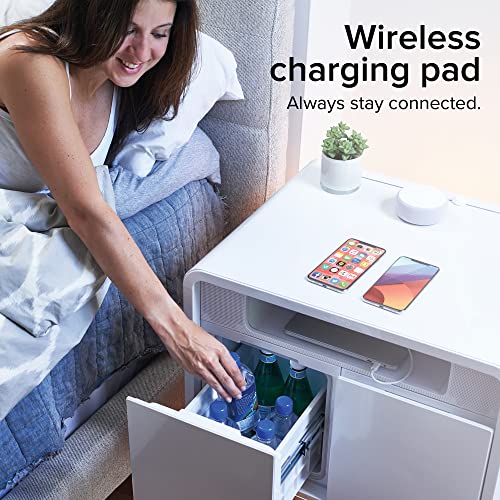 Smart Nightstand Table with USB-C and Wireless Charging