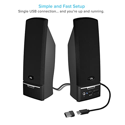USB-C 2.0 Desktop Speakers by Cyber Acoustics