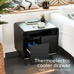 Smart Side Table with Wireless Charging & Speakers